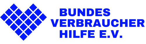 Logo der Bundesverbraucherhilfe mit Herz aus Rauten, 2024 bis 2026
